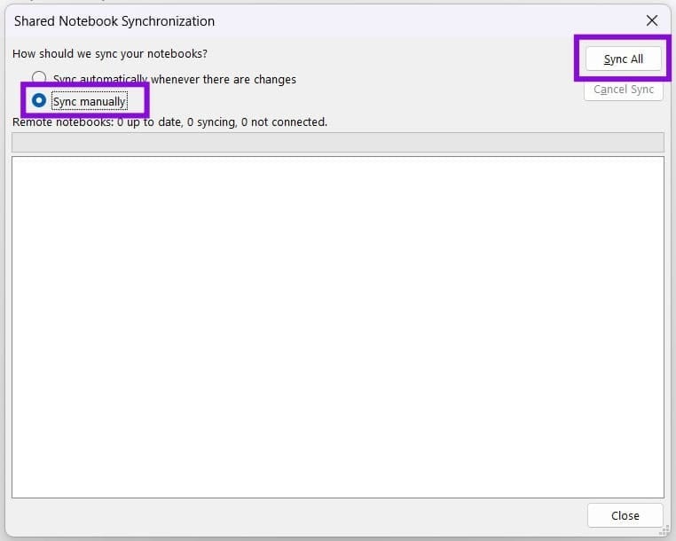 نحوه رفع خطای OneNote 0xE000005E 2