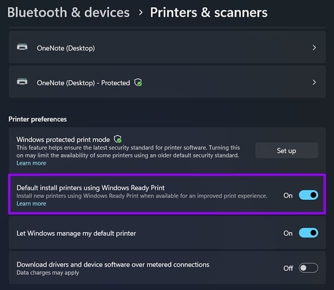 نحوه فعالسازی Microsoft Windows Ready Print