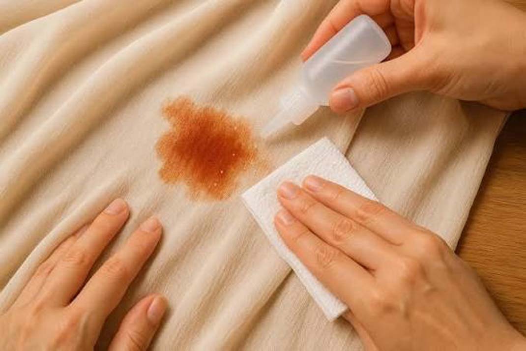 از بین بردن لکه چربی کهنه از روی لباس حریر