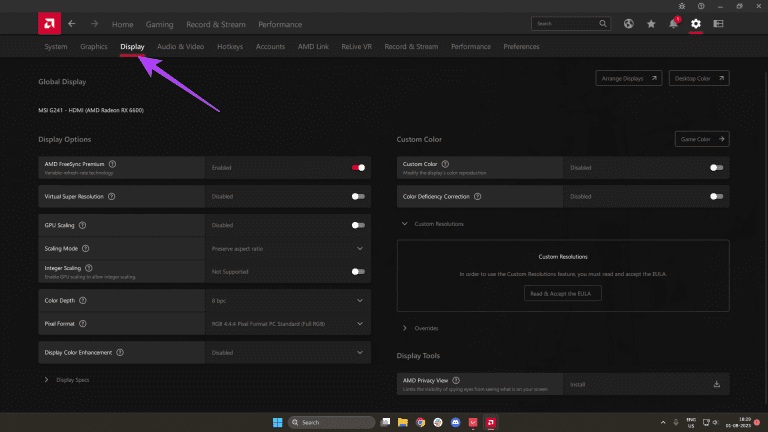 نحوه اورکلاک نرخ نوسازی مانیتور با کارت گرافیک AMD 3