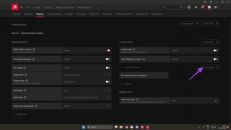 نحوه اورکلاک نرخ نوسازی مانیتور با کارت گرافیک AMD 6