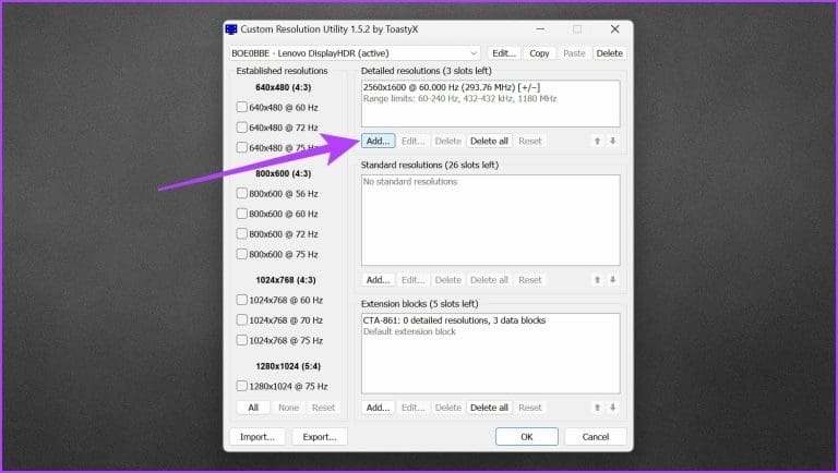 نحوه اورکلاک مانیتور با کارت گرافیک Intel و CRU 3