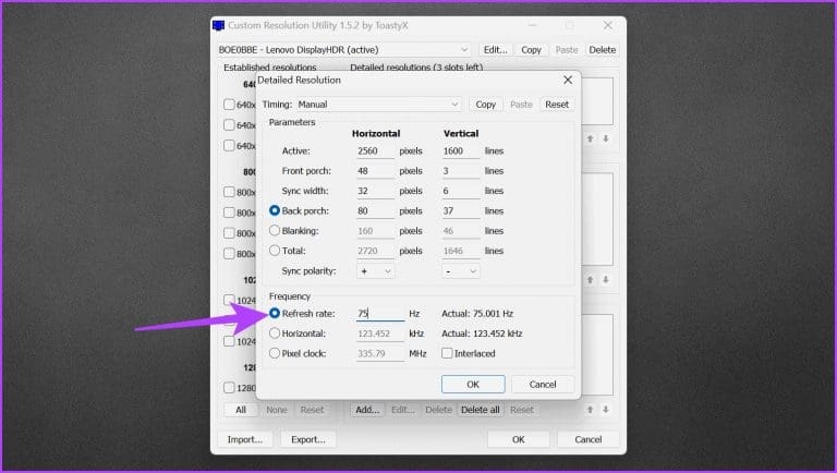 نحوه اورکلاک مانیتور با کارت گرافیک Intel و CRU 4