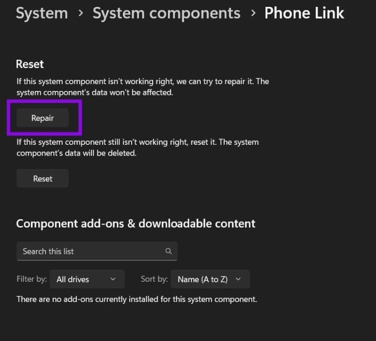 نحوه رفع مشکل دریافت پیام در Phone Link 10